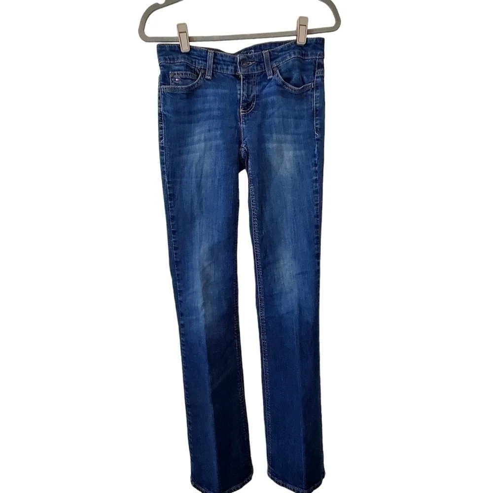 Tommy Hilfiger Vintage Sz 4L bootcut distressed leg hems X long | GUC